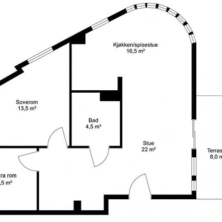Apartment Romslig Og Sentral Leilighet! *